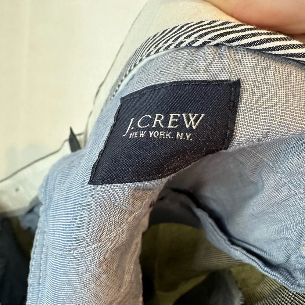 J CREW Men’s Size 36 Shorts Club Style Fit Plaid Pattern Flat Front
